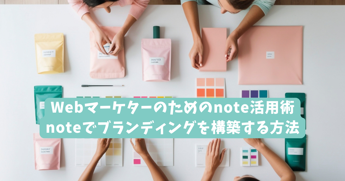 Webマーケターのためのnote活用術｜noteでブランディングを構築する方法