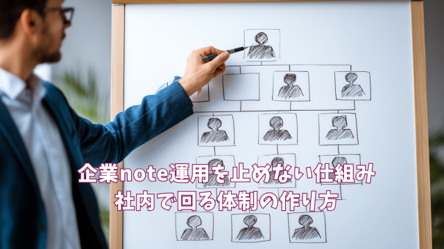 企業note運用を止めない仕組み｜社内で回る体制の作り方